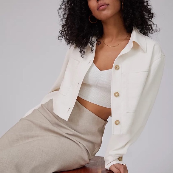 Wilfred Little Cropped Jacket in Light Birch - Picture 4 of 4